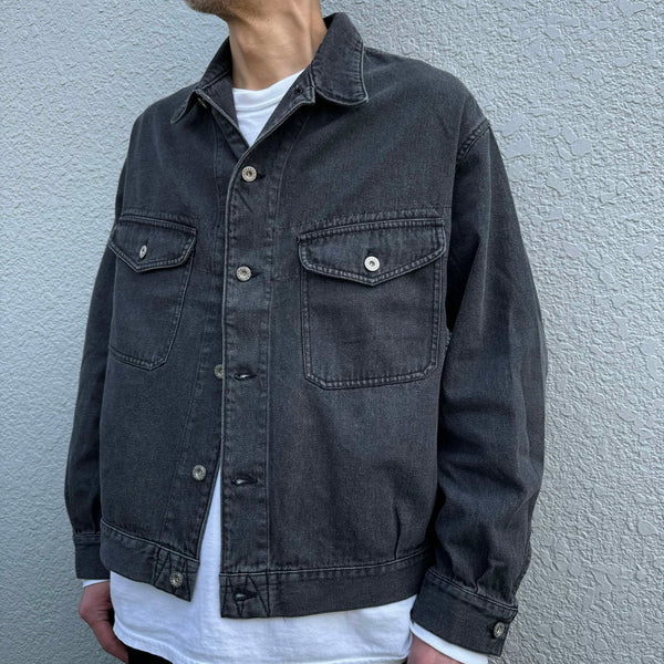 ARMY TWILL - DENIM JACKET - CHARCOAL