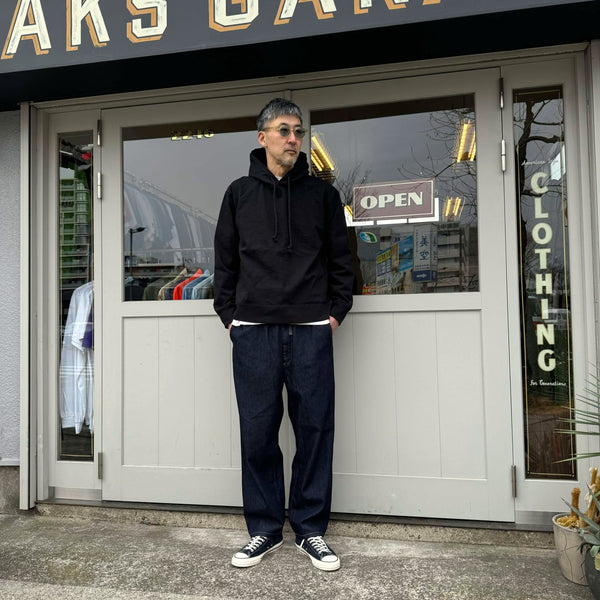 JACKMAN - DOTSUME PULLOVER PARKA - BLACK