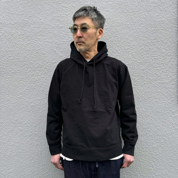 JACKMAN - DOTSUME PULLOVER PARKA - BLACK