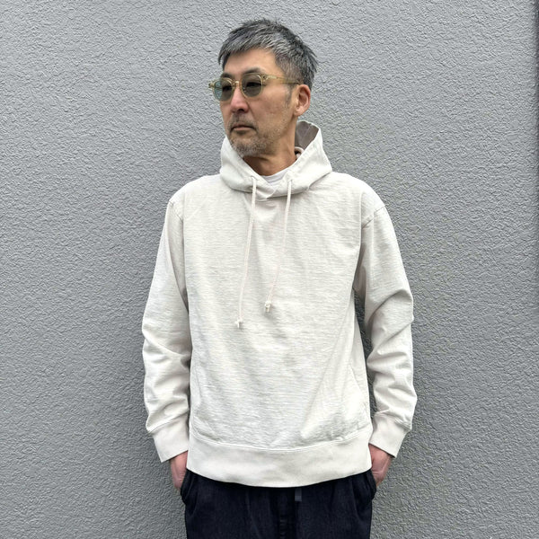 JACKMAN - DOTSUME PULLOVER PARKA - ROSIN WHITE