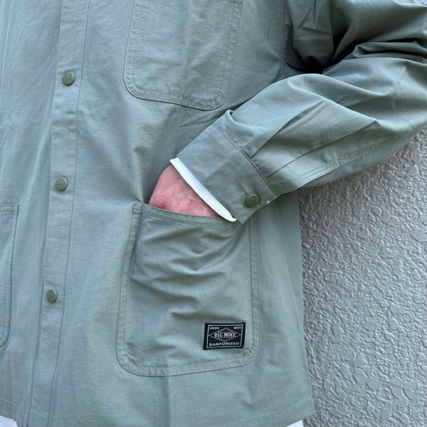 BIGMIKE - COTTON NYLON ENGINEER JACKET - MINT