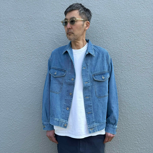 ARMY TWILL - DENIM JACKET - BLUE