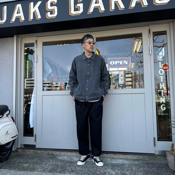 BLUCO - 12oz DENIM COACH JACKET - BLACK