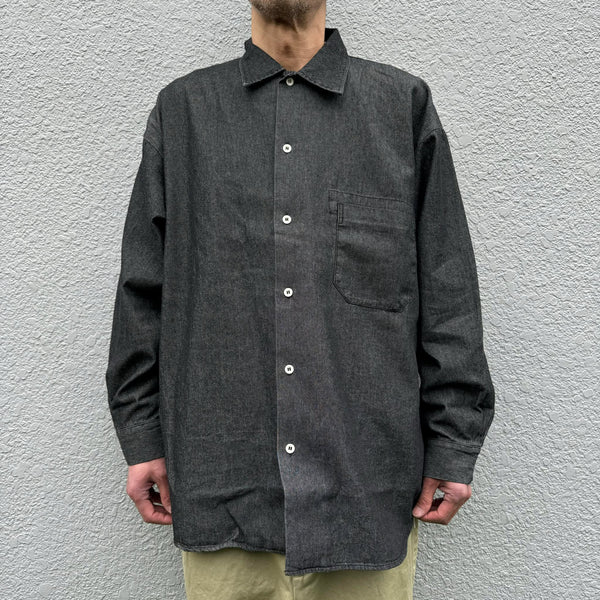 ARMY TWILL - LIGHT DENIM SHIRT - CHARCOAL