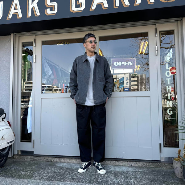 BLUCO - 12oz DENIM COACH JACKET - BLACK