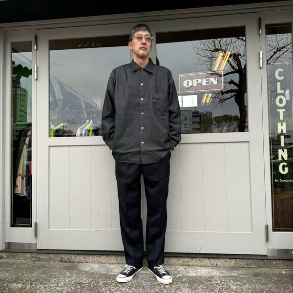 ARMY TWILL - LIGHT DENIM SHIRT - CHARCOAL