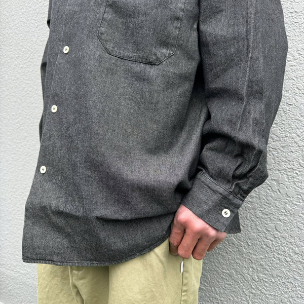 ARMY TWILL - LIGHT DENIM SHIRT - CHARCOAL