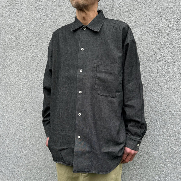 ARMY TWILL - LIGHT DENIM SHIRT - CHARCOAL