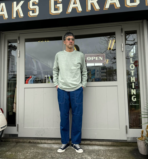 JACKMAN - LEAD OFF LS T-SHIRT - FADE DRY SAGE