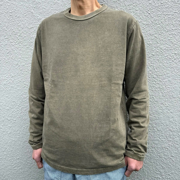 JACKMAN - LEAD OFF LS T-SHIRT - FADE DRY SEPIA