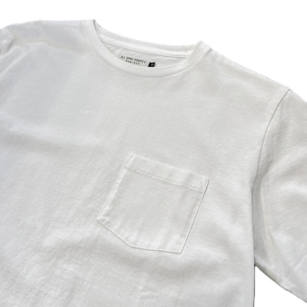 ILL ONE EIGHTY - SOLID POCKET S/S TEE - WHITE