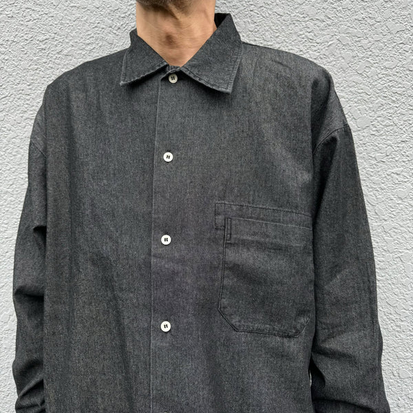 ARMY TWILL - LIGHT DENIM SHIRT - CHARCOAL