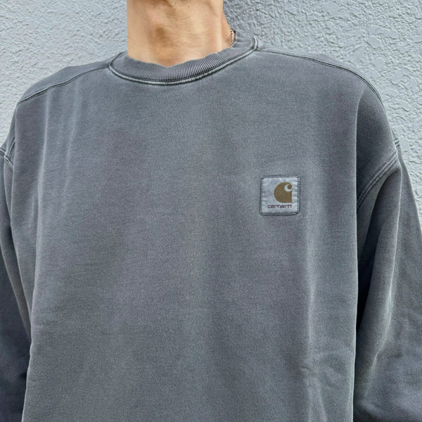 Carhartt WIP - NELSON SWEATSHIRT - GRAPHITE (garment dyed)