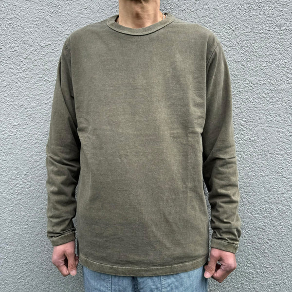 JACKMAN - LEAD OFF LS T-SHIRT - FADE DRY SEPIA