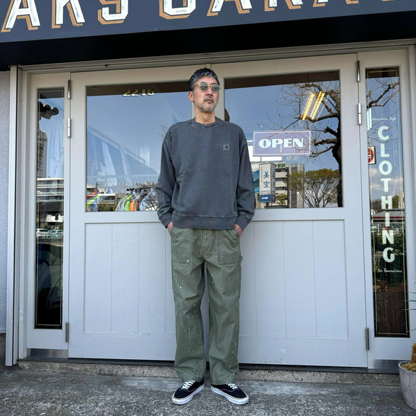 Carhartt WIP - NELSON SWEATSHIRT - GRAPHITE (garment dyed)