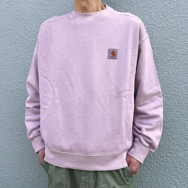 Carhartt WIP - NELSON SWEATSHIRT - HORTENSIA (garment dyed)