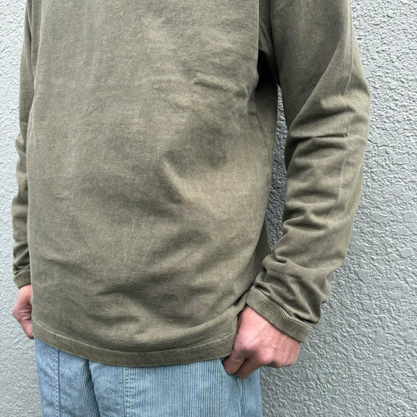 JACKMAN - LEAD OFF LS T-SHIRT - FADE DRY SEPIA