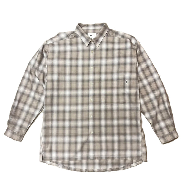 WAX - OMBRE CHECK SHIRTS - GRAY
