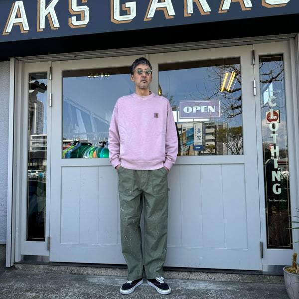 Carhartt WIP - NELSON SWEATSHIRT - HORTENSIA (garment dyed)