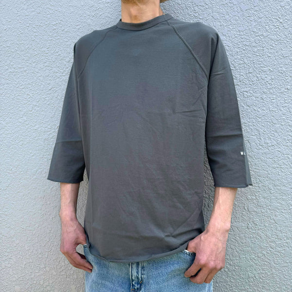 WAX - 3/4 SLEEVE CUTSEW - CHARCOAL GRAY