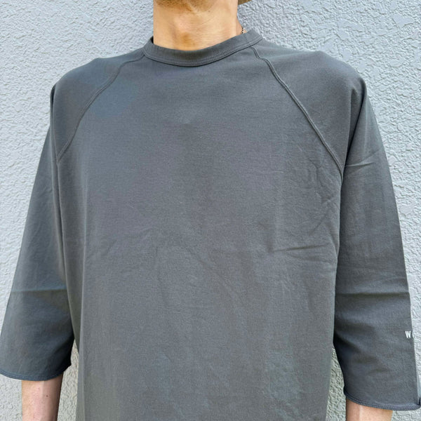 WAX - 3/4 SLEEVE CUTSEW - CHARCOAL GRAY