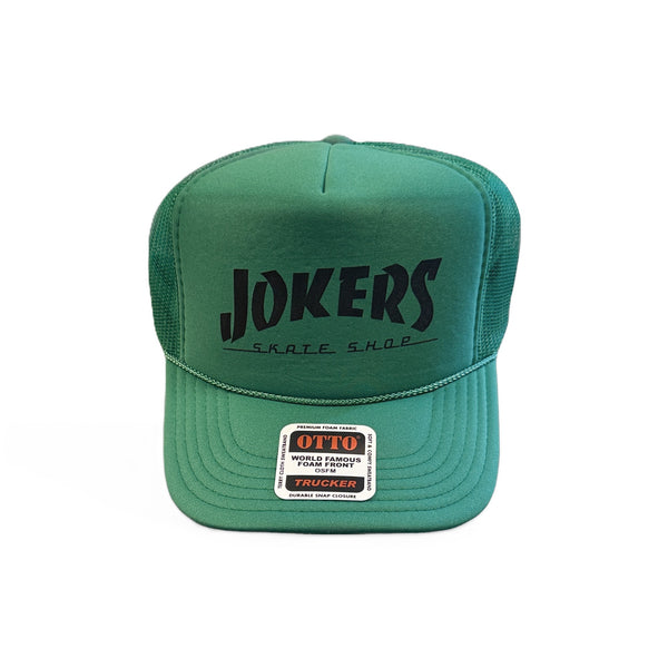 JOKERS'S SKATE SHOP - HOMETOWN FOAM CAP - GREEN x BLACK