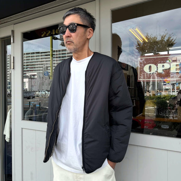 WAX - REVERSIBLE ZIP CARDIGAN JACKET - BLACK