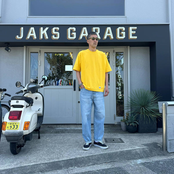 ARMY TWILL - 30/2 OE HALF SLEEVE PRINT TEE_AT - YELLOW