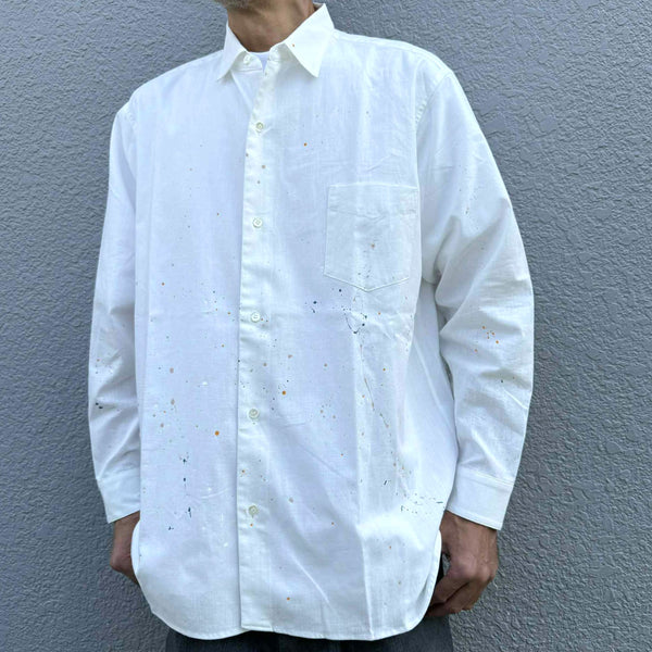 melple - LOGAN CHAMBRAY SHIRT - WHITE