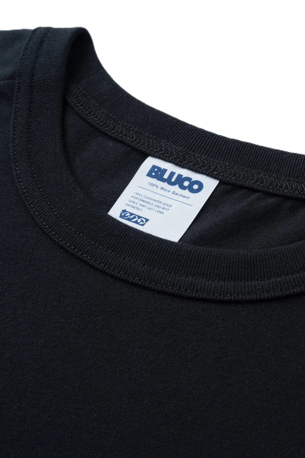 BLUCO - DRYCOTTON RAGLAN POCKET T-SHIRT L/S -BLC- BLACK