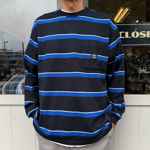 CHALLENGER - L/S AUTHENTIC BORDER TEE - BLACK