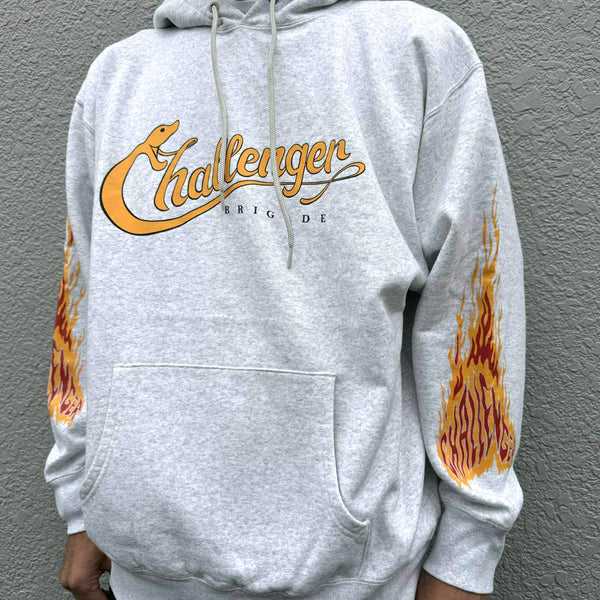 CHALLENGER - SNAKING LOGO HOODIE - GRAY
