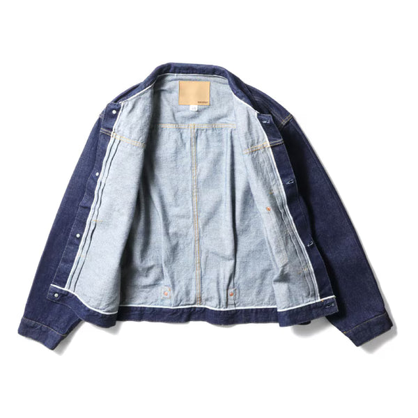 HOUSTON - WWⅡSELVEDGE TRUCKER JACKET - INDIGO ONE WASH