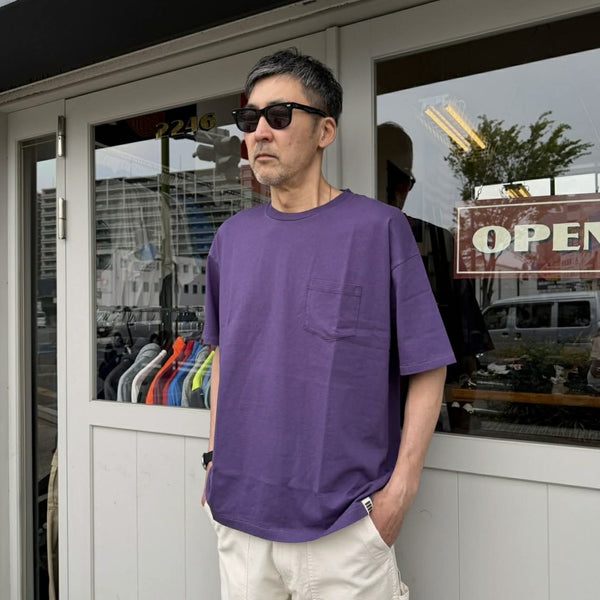 ILL ONE EIGHTY - PLAIN POCKET TEE - PURPLE