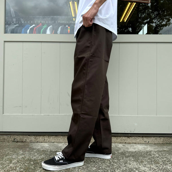 Early&Co - ORIGINAL WIDE TAPERD PANTS - BROWN