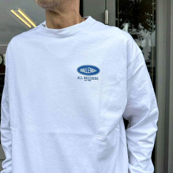 CHALLENGER - L/S SUNSET DRIVE TEE - WHITE