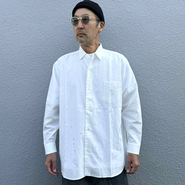 melple - LOGAN CHAMBRAY SHIRT - WHITE