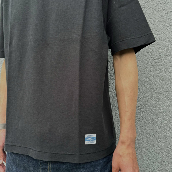 ARMY TWILL - BACK JERSEY HALF SLEEVE TEE - BLACK