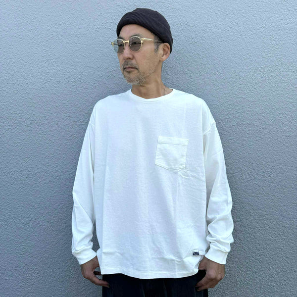 ILL ONE EIGHTY - SOLID POCKET LS TEE - WHITE