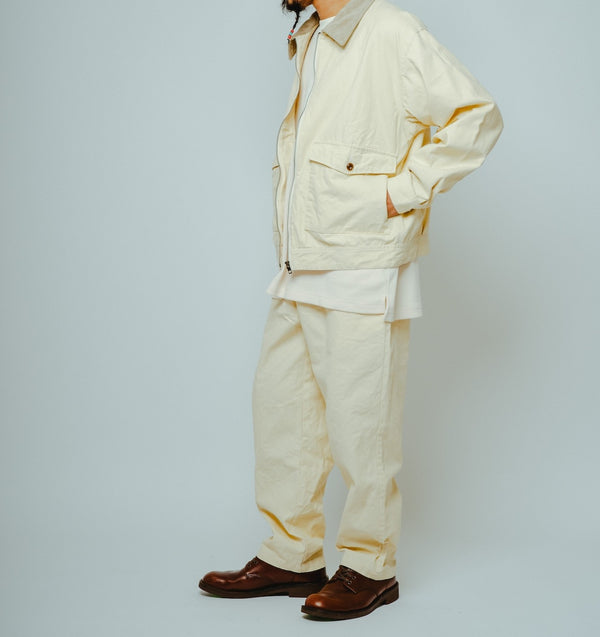 BIGMIKE - WASHED DUCK EASY PANTS - NATURAL