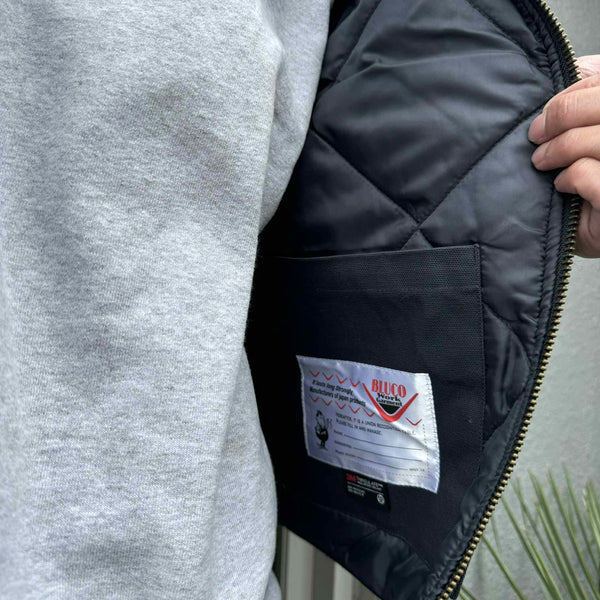 BLUCO - RIB COLLAR VEST - CHARCOAL