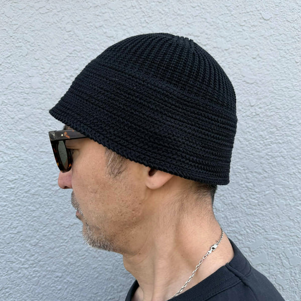 RACAL - KNIT SAILOR HAT - BLACK