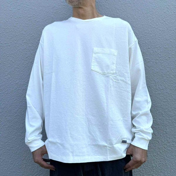 ILL ONE EIGHTY - SOLID POCKET LS TEE - WHITE