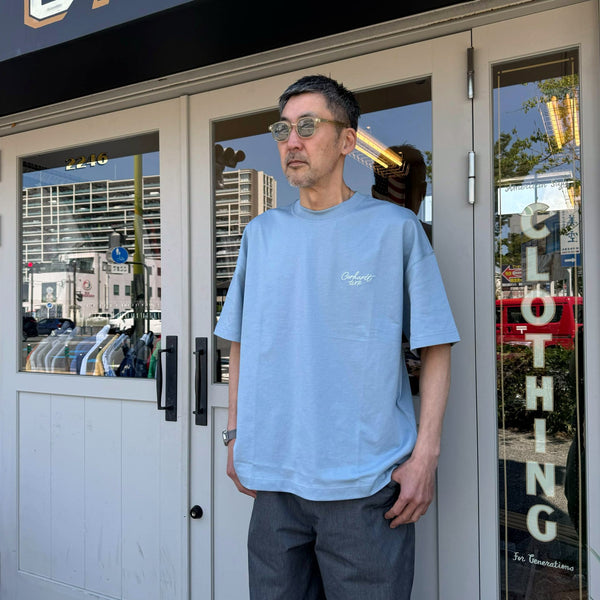 Carhartt WIP - S/S SIGNATURE SCRIPT T-SHIRT - FROSTED BLUE