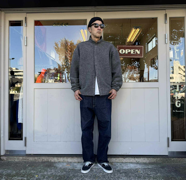 JACKMAN - WOOL COACH SHIRTS - HEATHER CHARCOAL