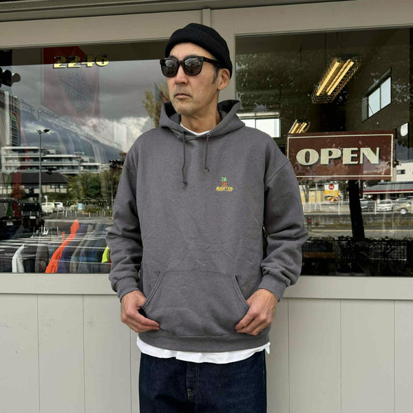 JERZEES - 'DIA DE MUERTOS'PULL HOODIE - CHARCOAL