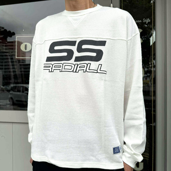 RADIALL - COUPE - FOOTBALL SHIRT L/S - WHITE