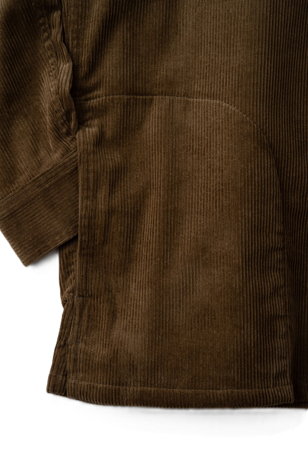 BLUCO - CORDUROY WORK SHIRT - OLIVE BROWN