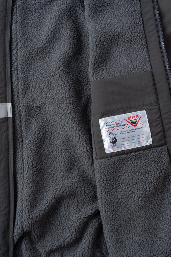 BLUCO - HOODED REFLECTOR JACKET - GRAY