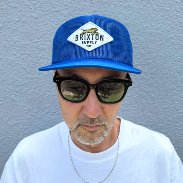 BRIXTON - LEAPER MP ALL MESH TRUCKER HAT - ROYAL